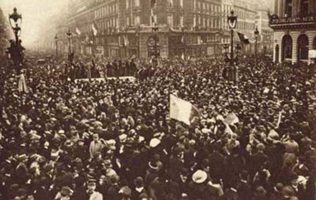 World War I Ends with Germany's Defeat