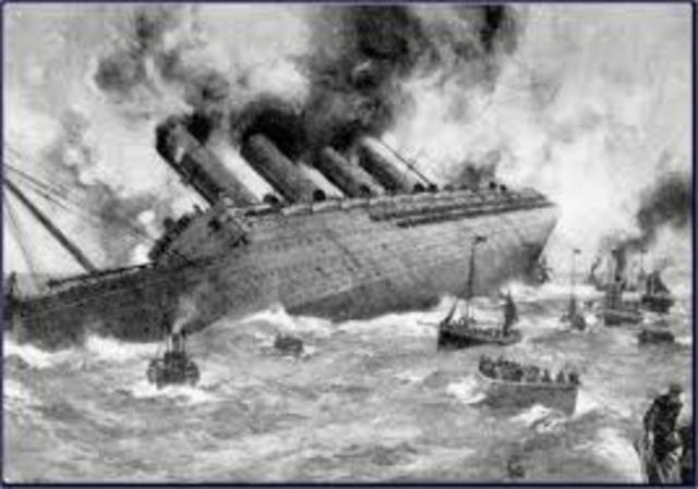 German U-Boats Sink Lusitania
