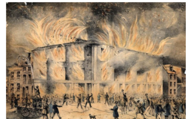Pennsylvania Hall burns