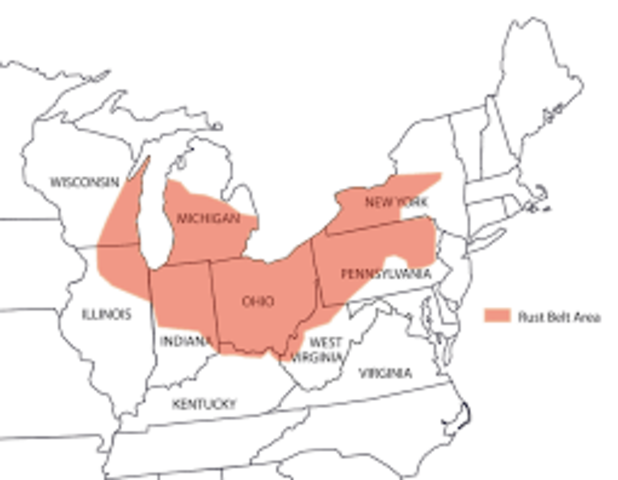 Rust Belt and SUn Belt