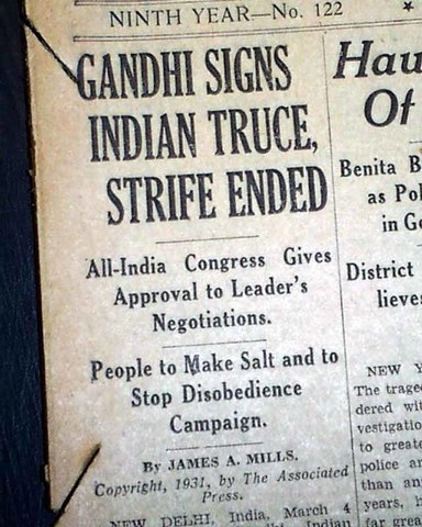 Signing of the Gandhi-Irwin Pact