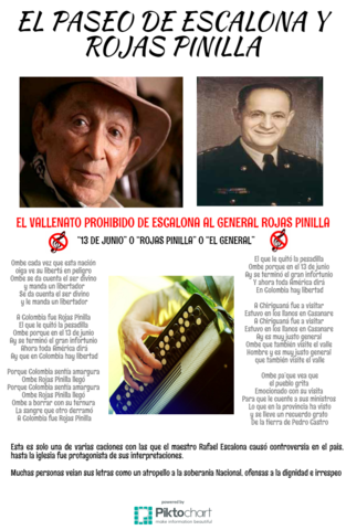 El Paseo de Escalona y Rojas Pinilla