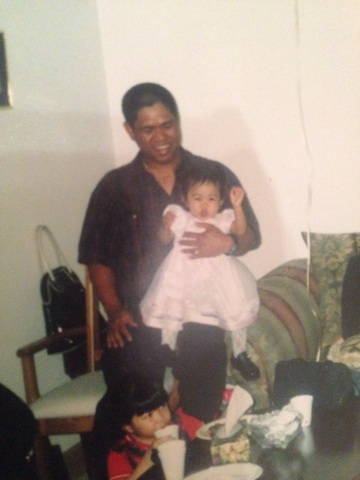 My younger sister was born