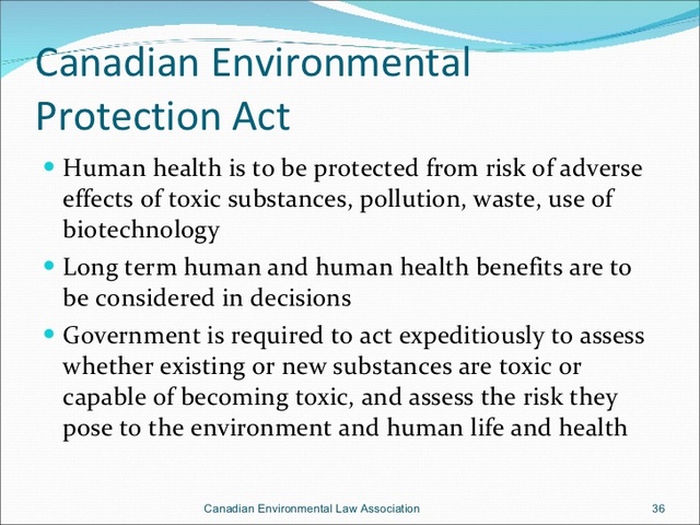 Canadian Environmental Protection Act