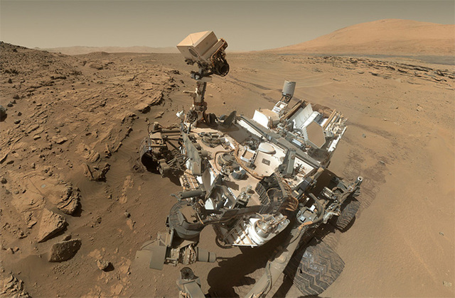 Curiosity lander må Mars