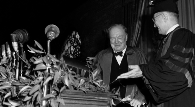 Churchills Iron Curtain Speech.
