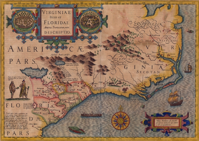 Virginia settlers into Carolana.