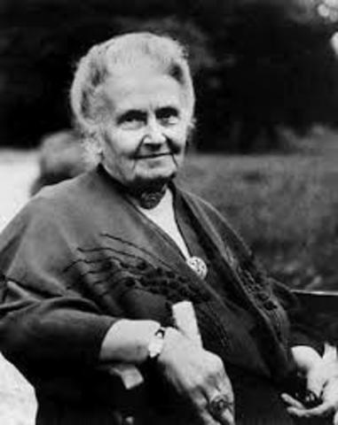 Maria Montessori.
