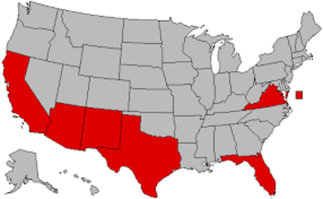 Rust Belt and Sun Belt