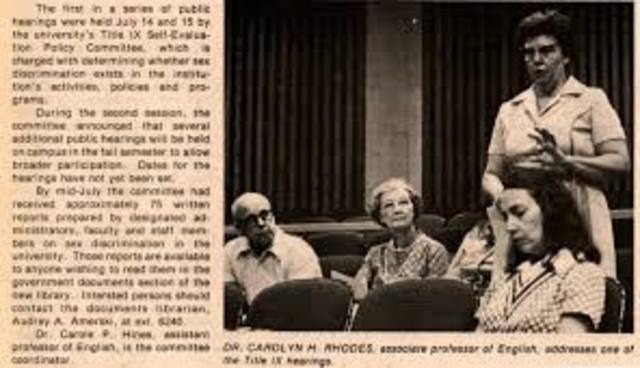 Title IX of the Education Amendments