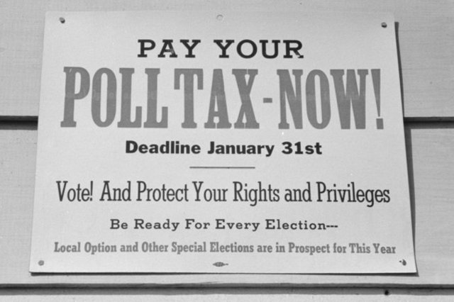 Supremeem Court Rules that Poll Taxes are Constitutional