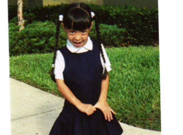 My first day in kindergarten.