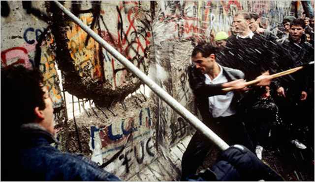 Berlin wall taken down