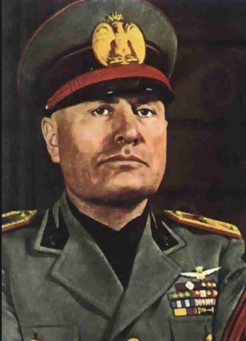 Mussolini får magten i Italien som fascistisk diktator