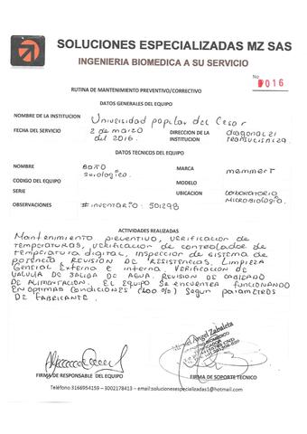 Baño Serologico 501298 Mantenimiento de Mermmet