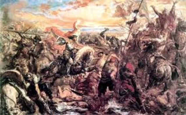 King Louis 11 of Hungary defeated by the Ottomans