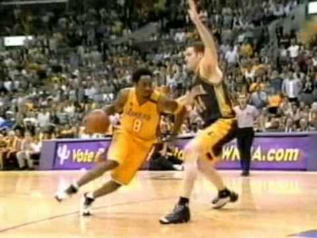 Kobe Bryant wins his 1st NBA championship.