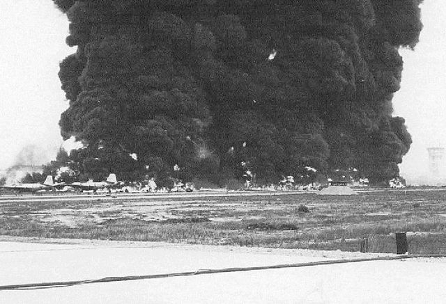 Vietcong attacks Bien Hoa Base