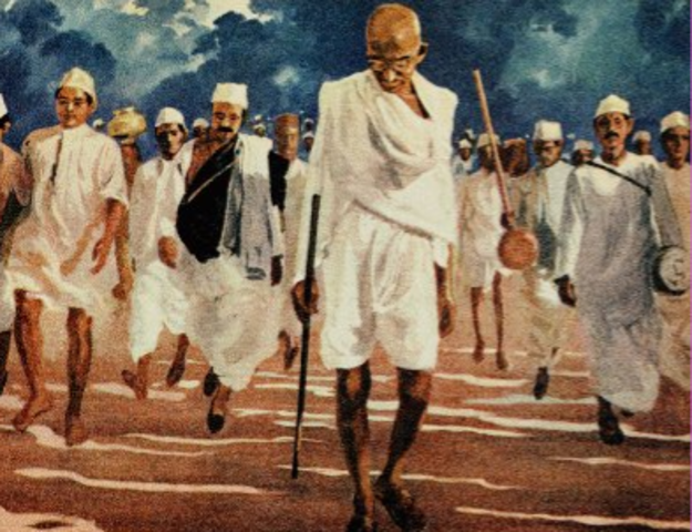 Gandhi pitches the idea of Independence