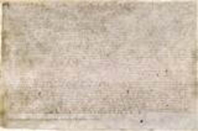 Magna Carta Signed by King John