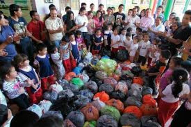 Primer año en ayudar a un lugar de bajos recursos