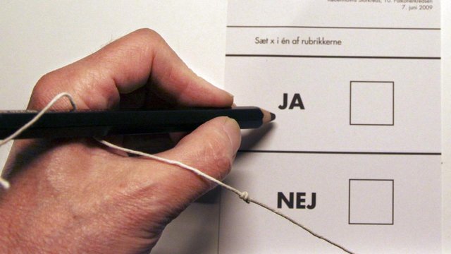 Den danske afstemning om retsforbehold