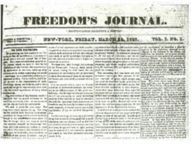 “Freedom’s Journal” is published