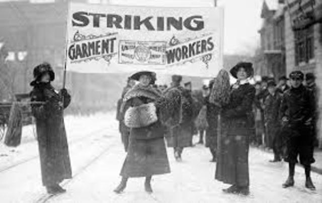The first “labor strike” occurs