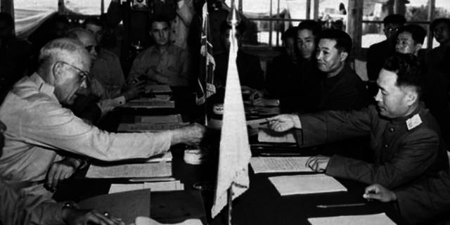 End of the Korean War.