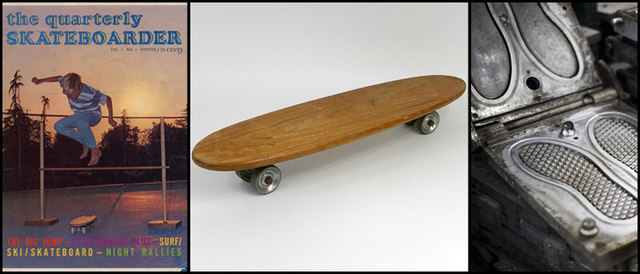 The first manufactured skateboard