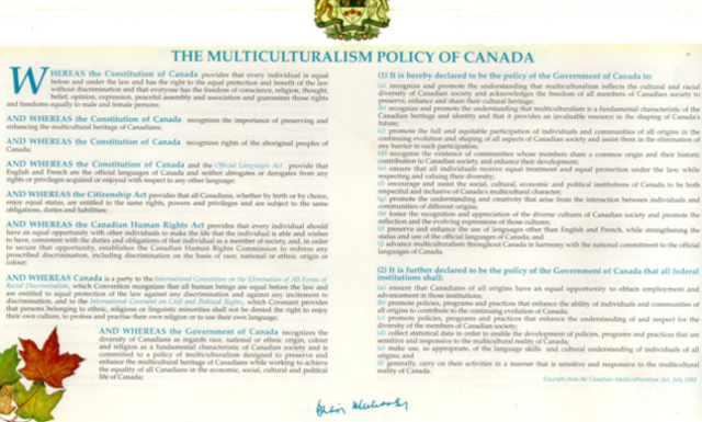 Policy of Multiculturalism