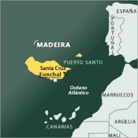 Los portugueses descubren las islas Madeira
