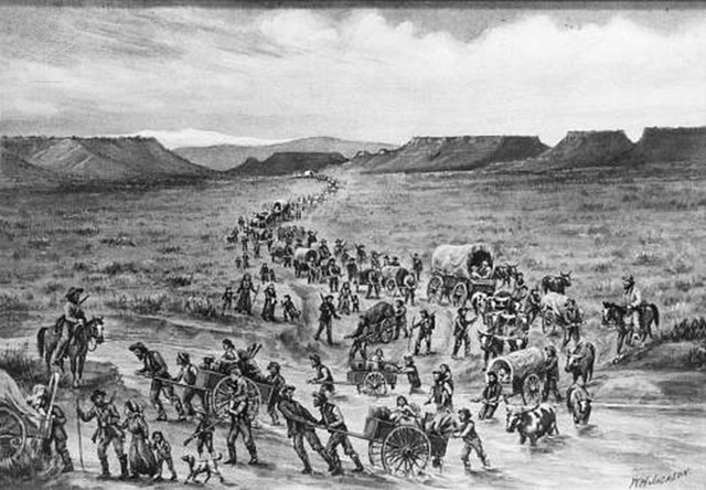 Pioneers walk across NE