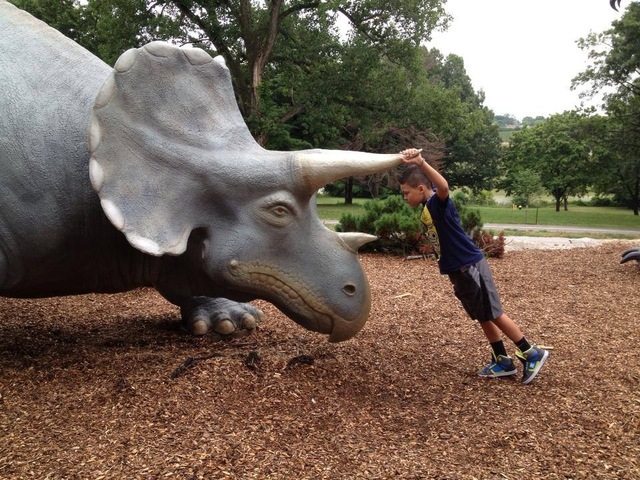 Je suis allé au Science Center avec mon famille