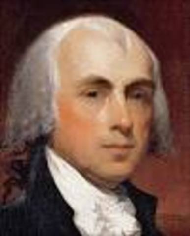 James Madison is born