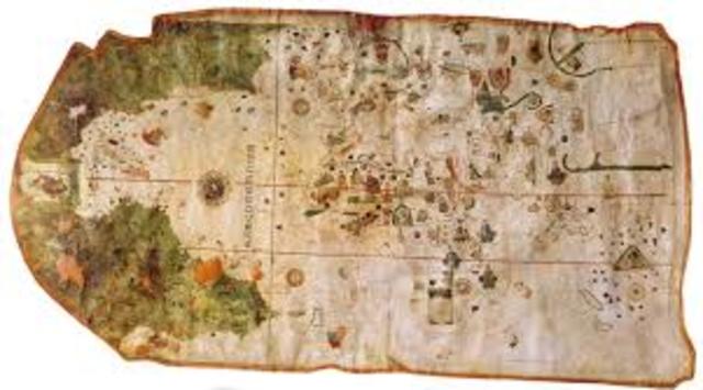 Primer mapa en el que aparece América de Juan de la Cosa.