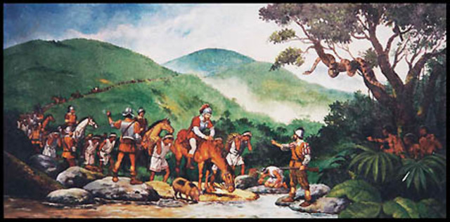 Pedro de Valdivia conquista Chile. Orellana explora el Amazonas.