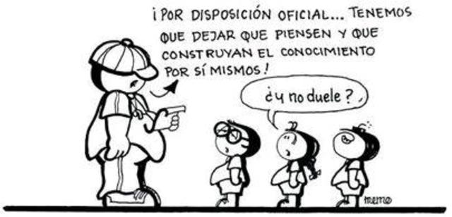 Estudiantado pasivo Profesorado activo