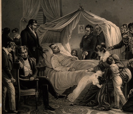 Napoleon dies on st. Helena