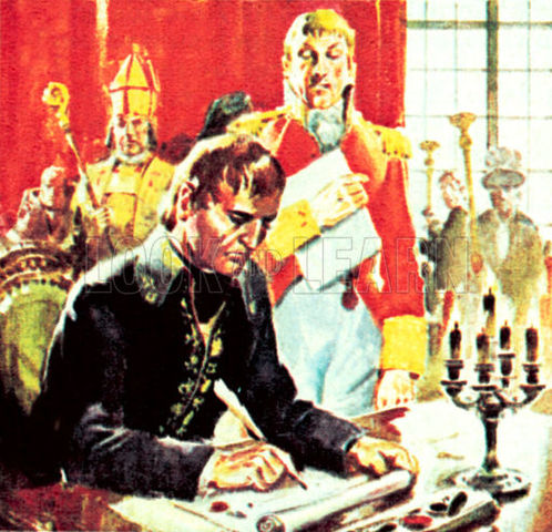 Napoleon sells the U.S. The Louisiana purchase