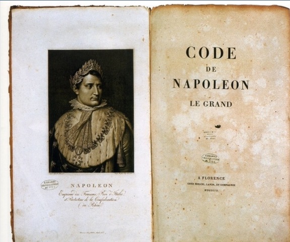 The Napoleonic Code is created