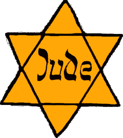 Germans force Jews in Poland to wear a yellow Star of David on their chests