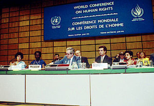 Vienna: World Conferenceo n Human Rights