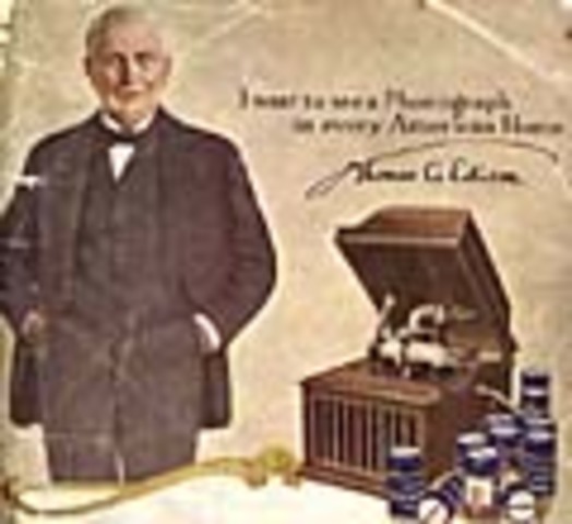 Thomas Edison records "Mary had a little Lamb"