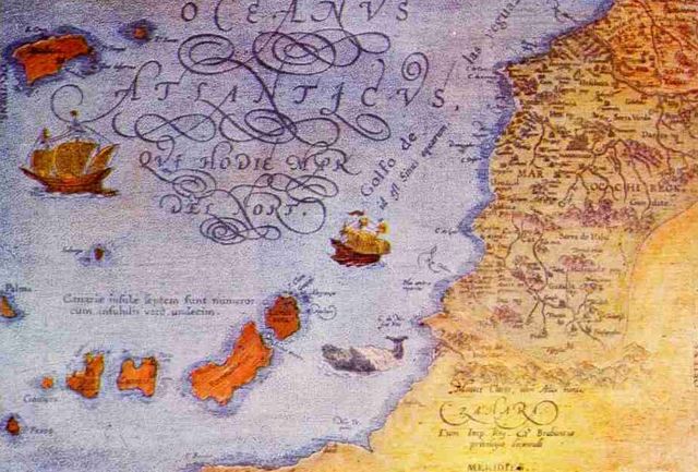 Los portugueses rumbo a las Islas Canarias. 1º descripción de los aborígenes canarios.