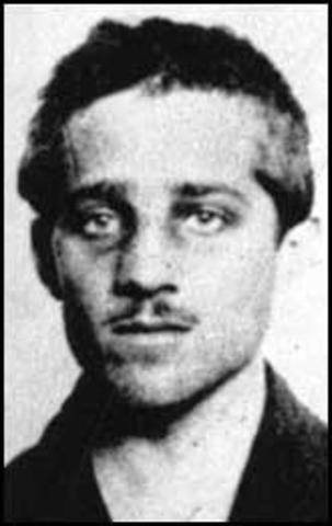 Gavrilo Princip fired two shots at the heirs to the Austro-Hungarian Empire