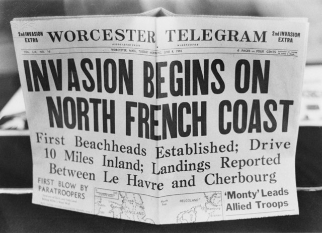 D-Day allied invasion at Normandy