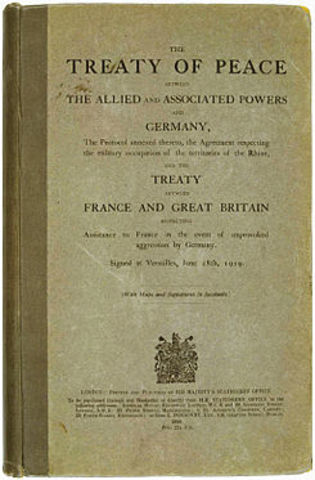 THE TREATY OF VERSAILLES SIGNED