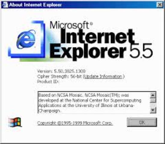 MS Internet Explorer 5.5 released