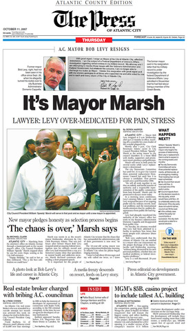 Mayor Bob Levy disappears from public sight for two weeks